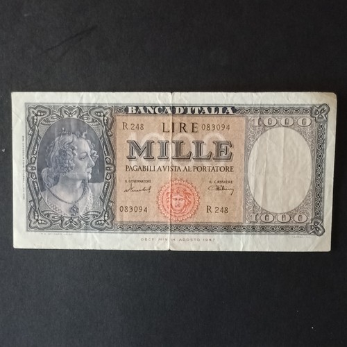 Banca italia banconota 1000 - banconota,