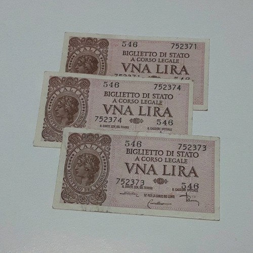 Lotto banconote italia - 3, 1