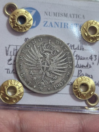 Lira 1905 vittorio emanuele - 1,