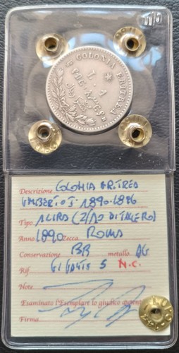 Lira colonia eritrea regno - colonia,