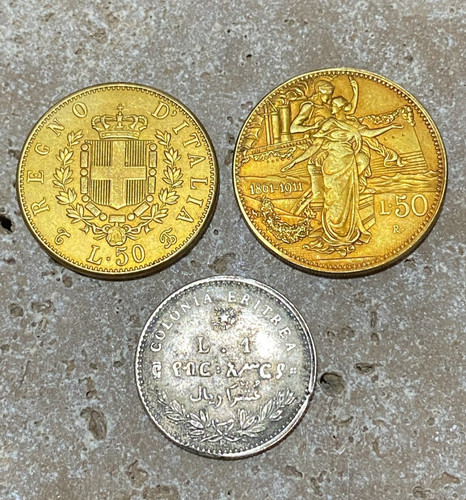 Lotto monete lira 1896 50 - lotto, 1