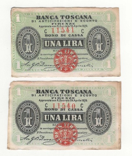 Lotto lira banca toscana - x2,