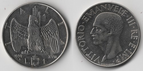 Italia lira 1939 magnetica - 1,