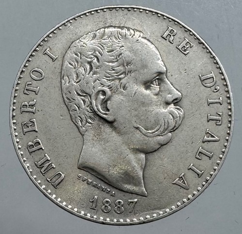 Regno italia 1 lira - lira, 1887