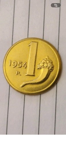 Lira 1954 italia oro - 1,