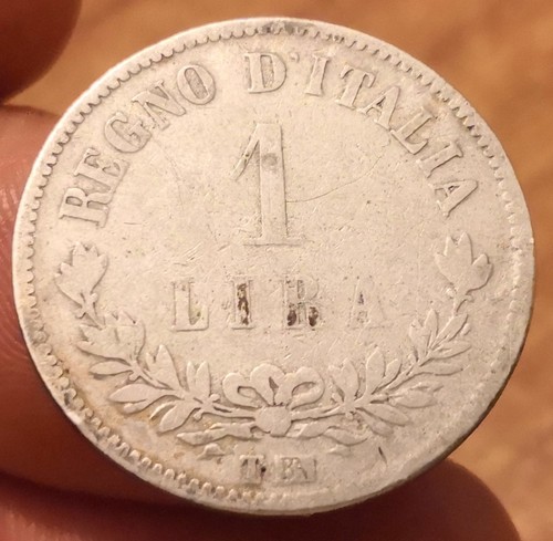 Moneta lira 1863 - moneta, 1