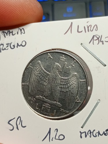 Moneta italia regno lira - 1,