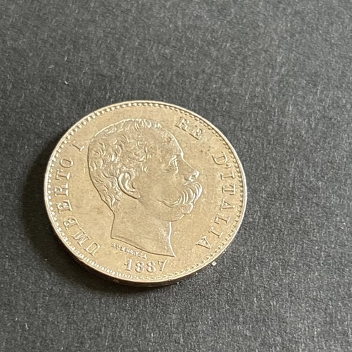 Lira 1887 qfdc - 1, umberto