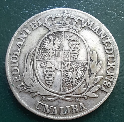 Lira 1781 ducato - lira, milano